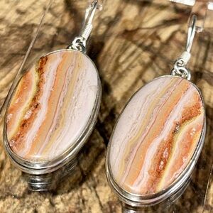 Crazy Lace Agate Pendant 1 7/8”